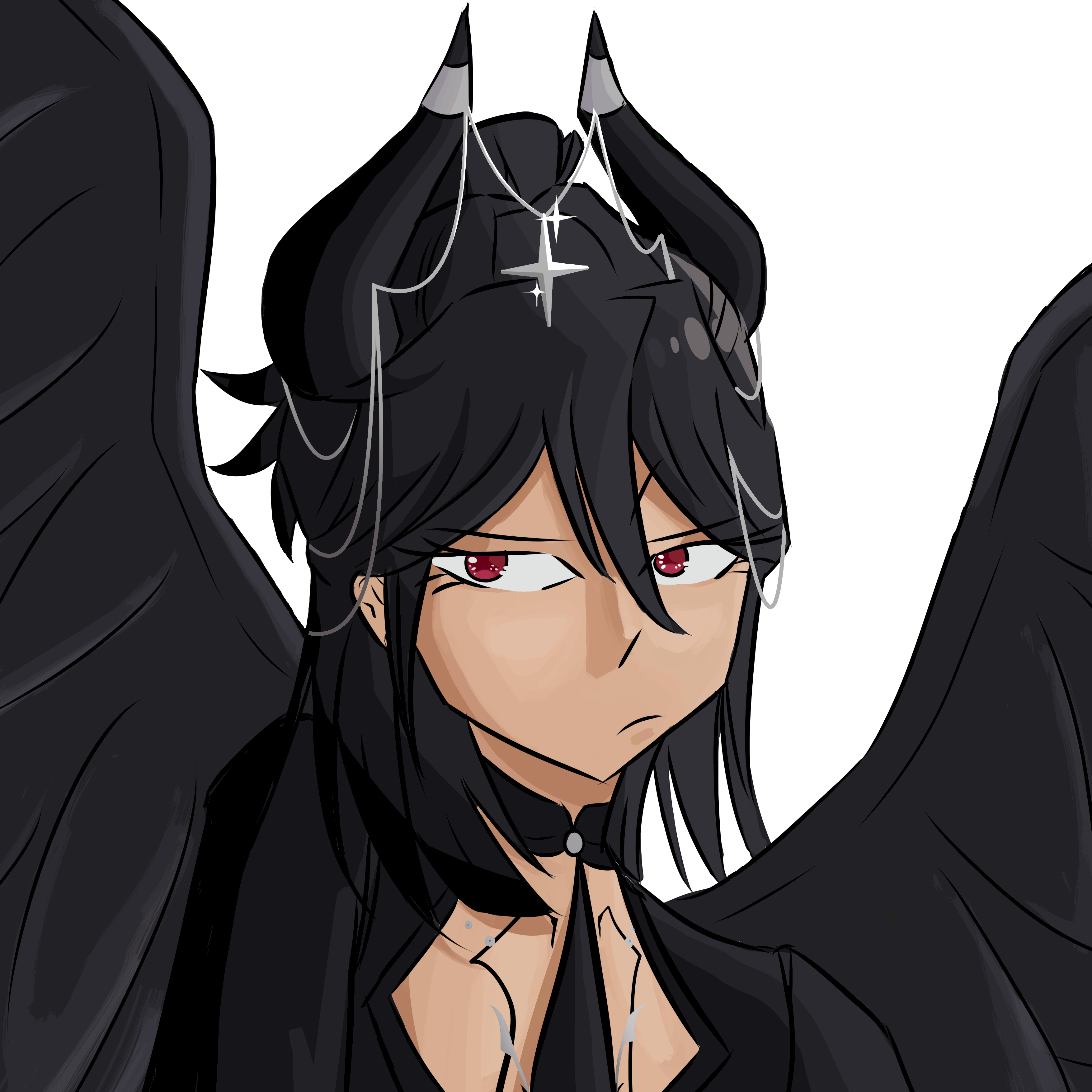 Picture of a gothic female character with wings